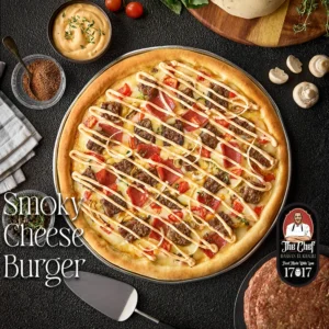 Smokey Cheese Burger Pizza