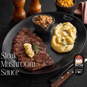 Steak Mushroom Sauce Meal