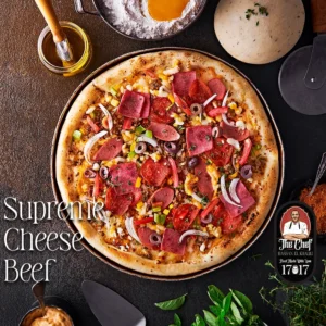 Supreme Cheese Beef Pizza
